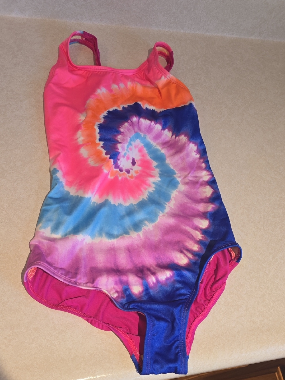 Lands' End Girls Tie Dye One Piece Swimsuit - Picture 2 of 6